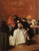 Pietro Longhi Masks in the Foyer oil painting artist